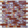 Strip Iridescent Mosaic Glass Mosaic (HGM320)